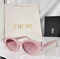 Dr Glasses - Pink Small Oval with Gradient Pink Rose Lenses and Pink Flower Hinge Decoration