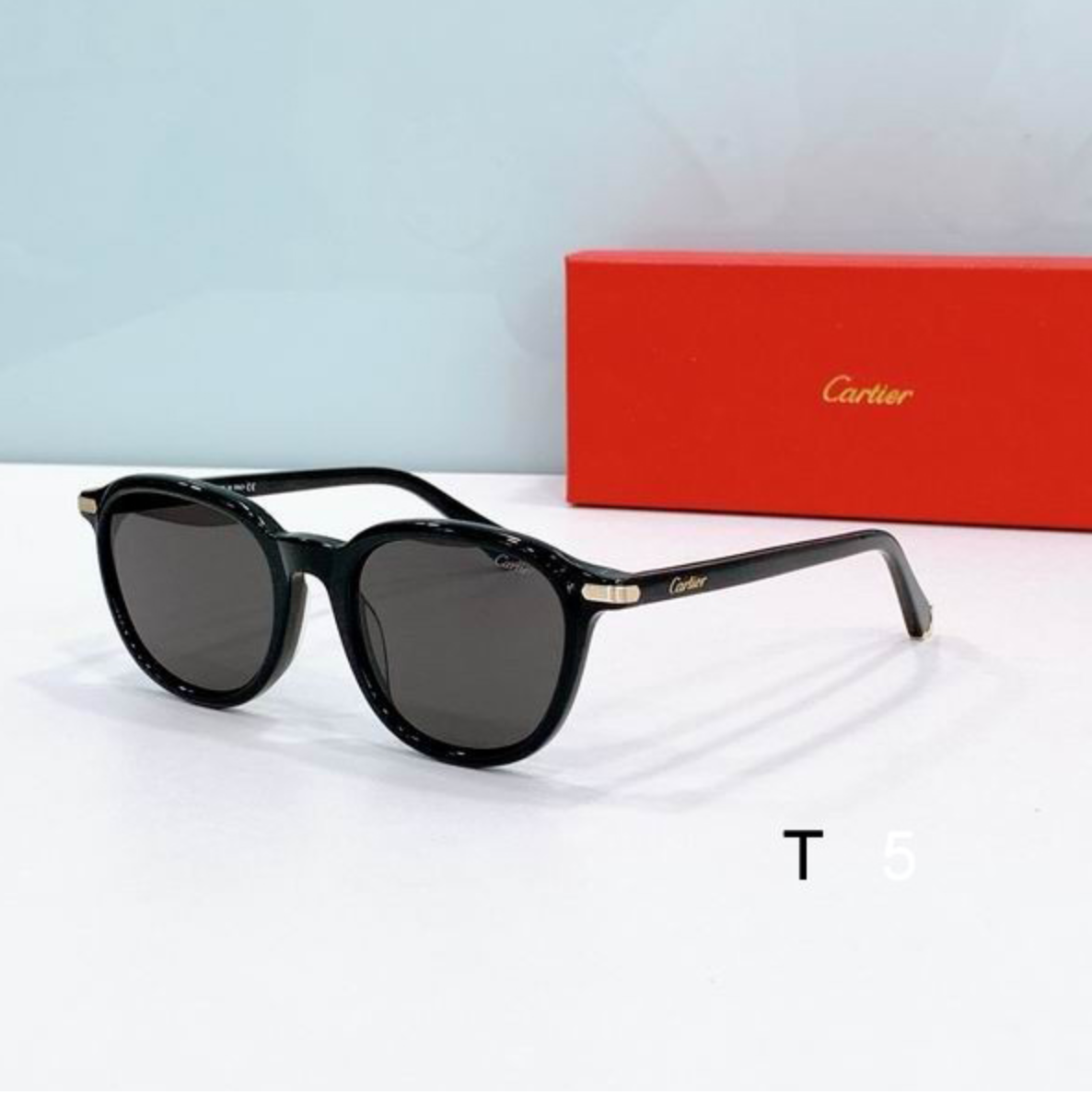 Crtir Glasses - Round Full Rim Dark Gray Black Frame