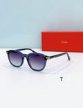 Crtir Glasses - Round Full Rim Blue Purple Gradient Navy Frame