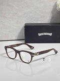 CH Glasses - Brown Wayfarer Silver Cross