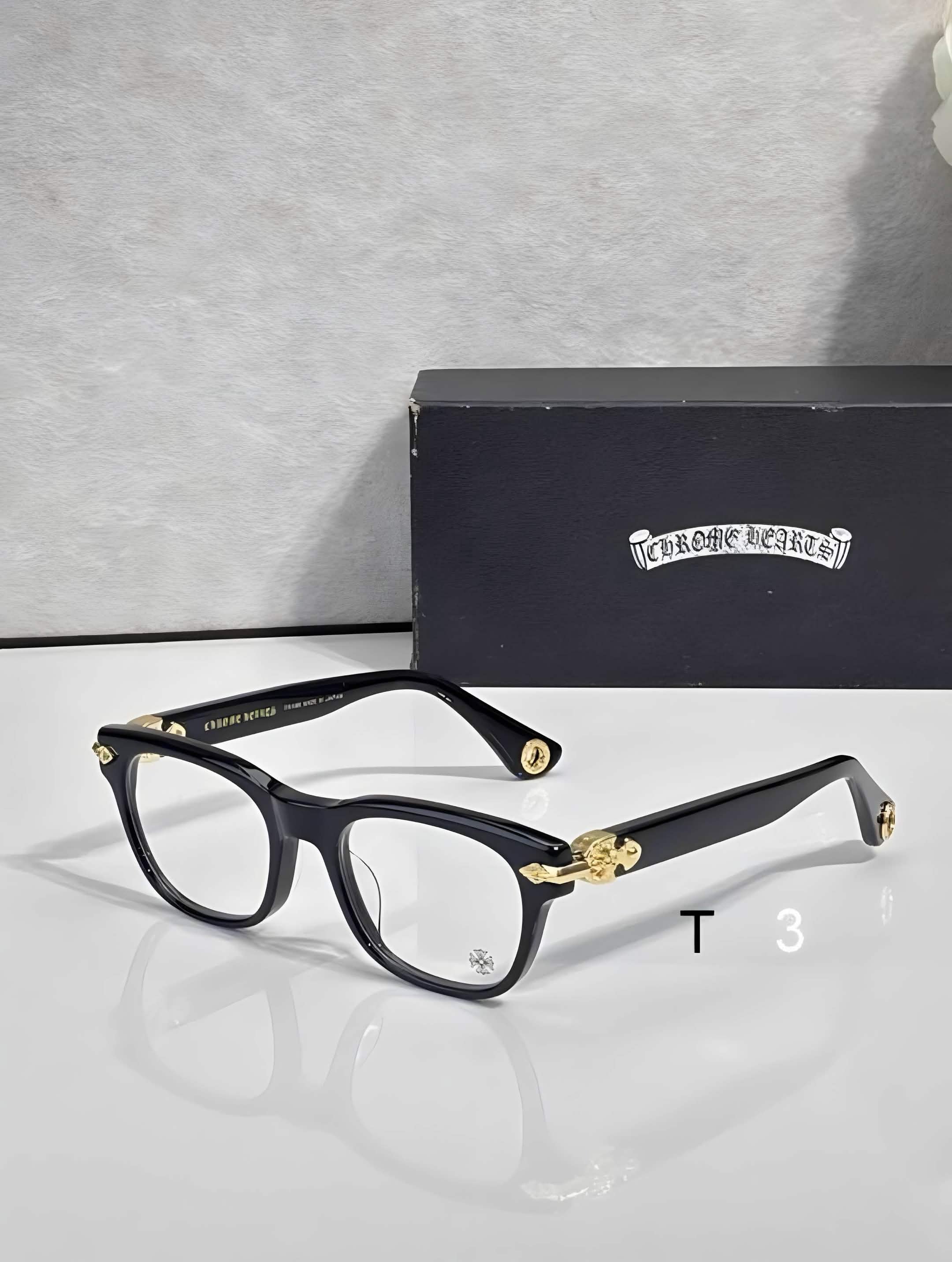 CH Glasses - Black Silver Browline