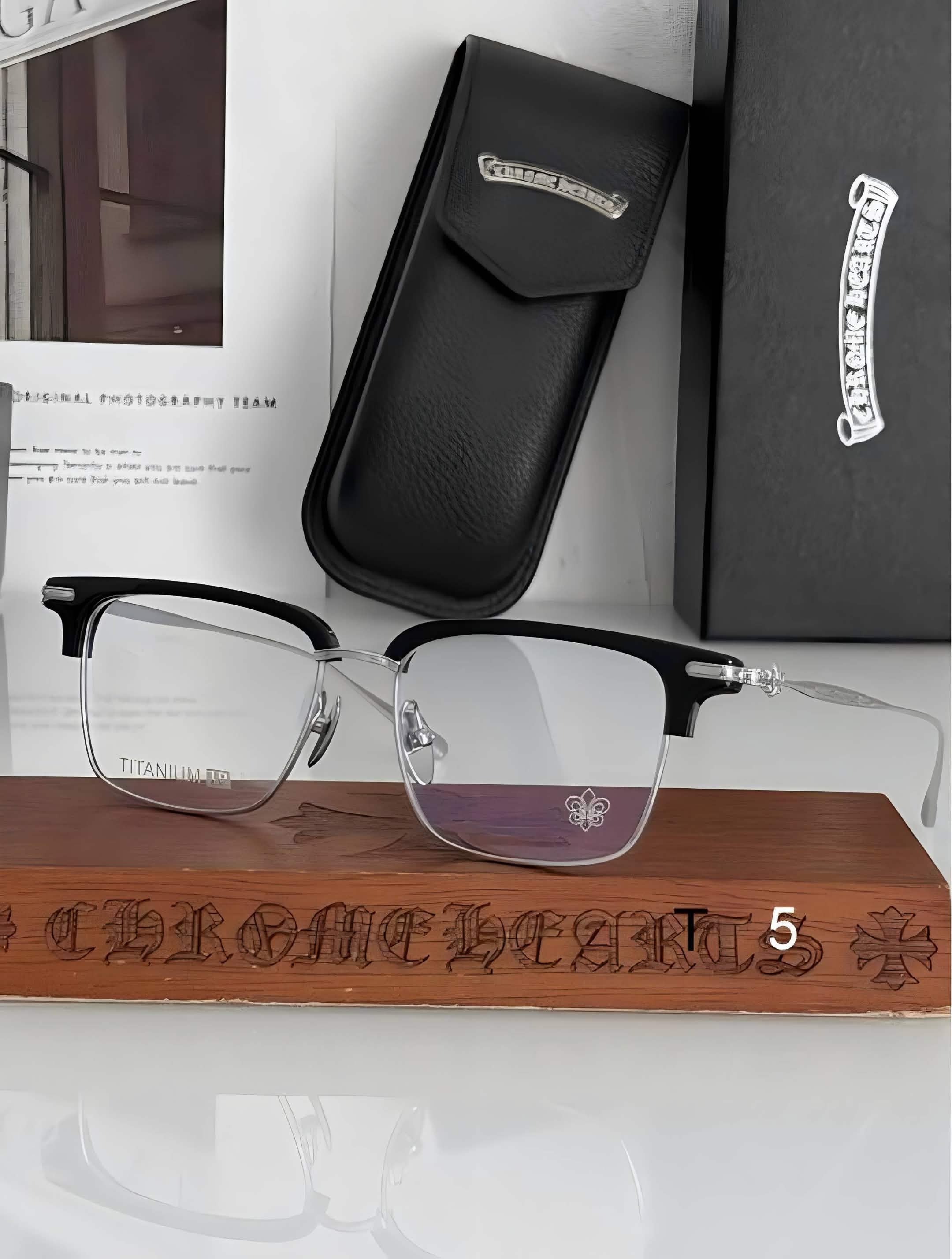 CH Glasses - Black Wayfarer Gold