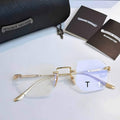 CH Glasses - Gold Rimless Rectangular
