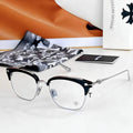 CH Glasses - Black Browline Silver