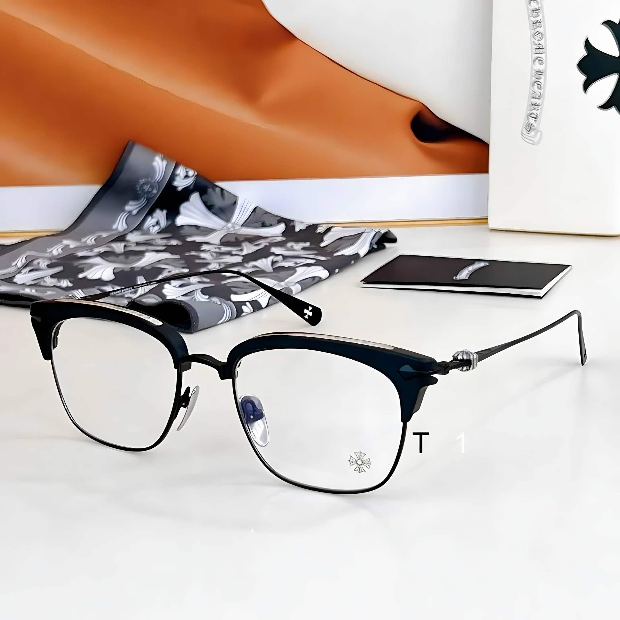 CH Glasses - Black Gunmetal Browline