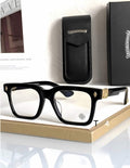 CH Glasses - Black Large Square Gold
