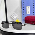Gci Glasses - Rimless Rectangle Gunmetal Dark Lens