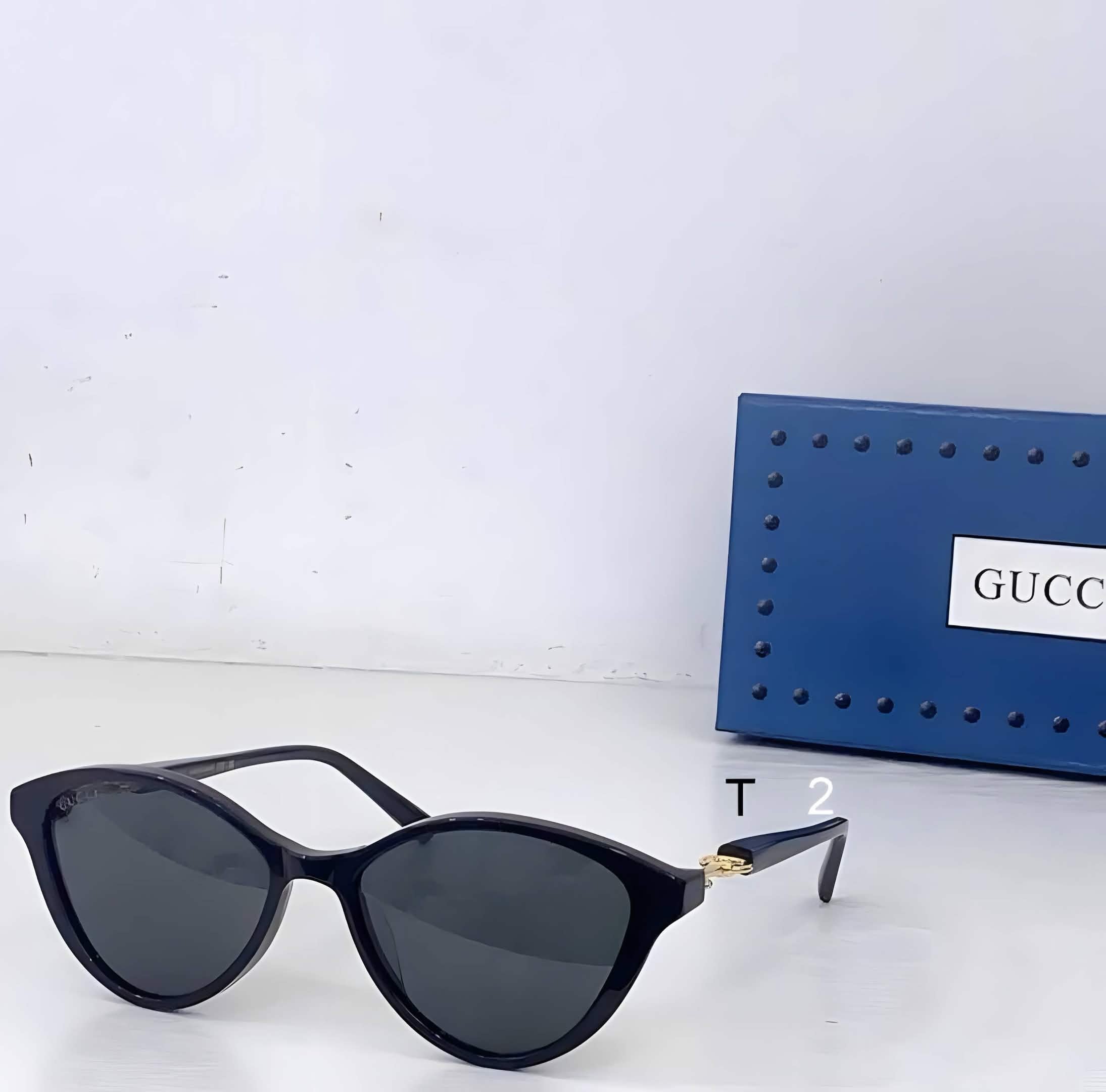 Gci Glasses - Black Oversized Cat-Eye
