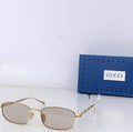 Gci Glasses - Gold Rectangle Nude Lens