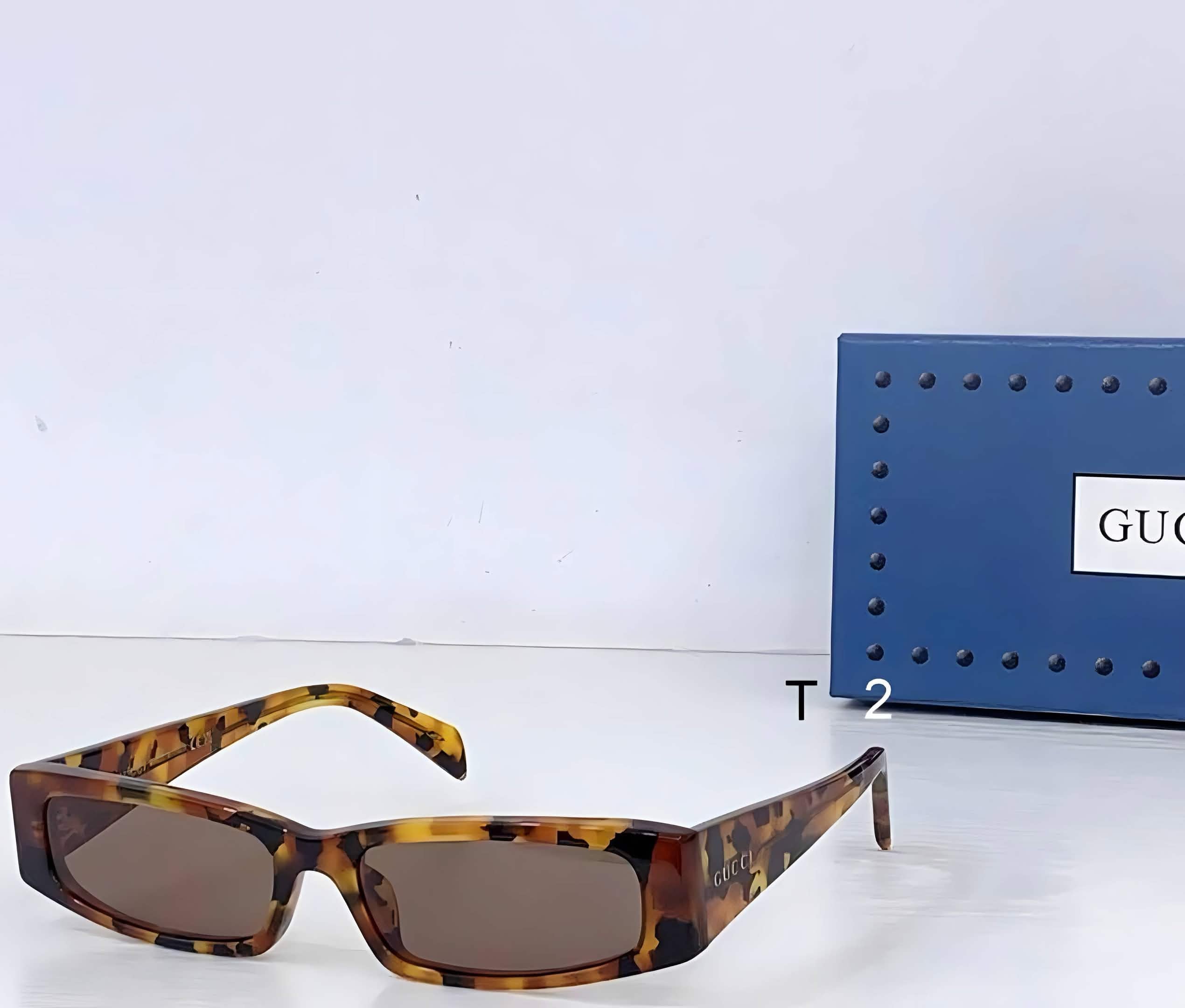 Gci Glasses - Tortoise Slim Rectangle Brown Lenses