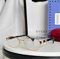 Gci Glasses - Rose Gold Metal Polygon Clear Lens Optical
