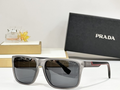 Prda Glasses - Gray Rectangular Red Stripe
