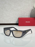 Prda Glasses - Gray Sport Cat-Eye Light Brown Lenses