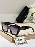 Prda Glasses - PR15WS Black Amber Cat-Eye