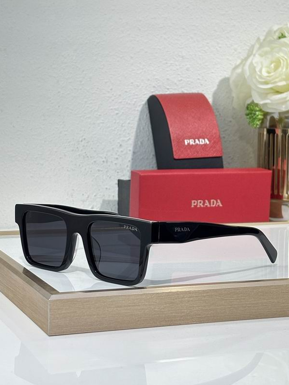 Prda Glasses - Black Chunky Square Dark