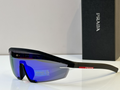 Prda Glasses - Luna Rossa Black Sport Shield Blue Mirror