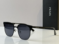 Prda Glasses - All-Black Half-Rim Browline Dark Lenses