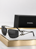 Chnel Glass - Silver Rimless Wrap CC Cutout Sport