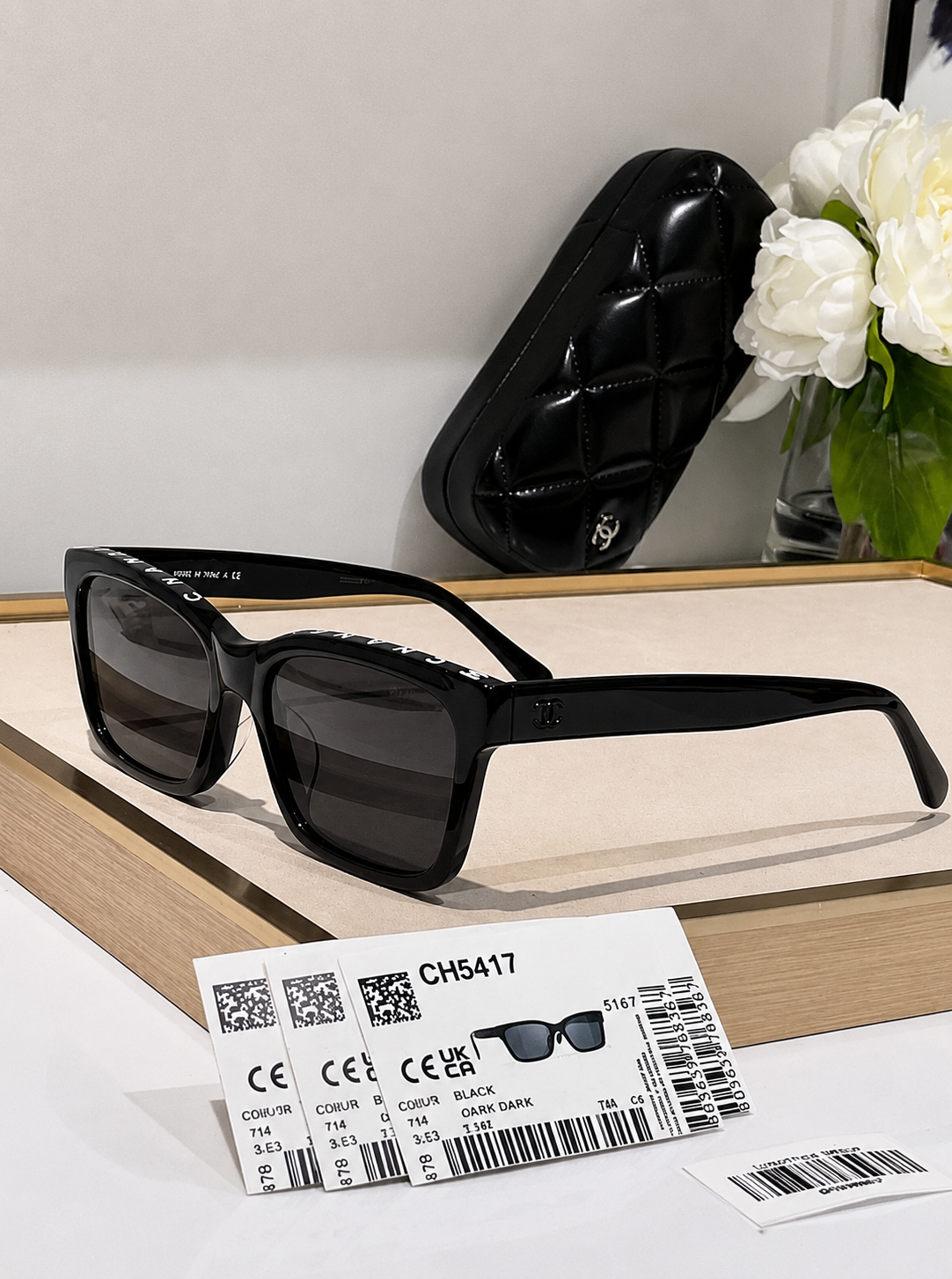 Chnel Glass - Black Square Classic Dark