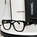 Chnel Glass - Black Cat Eye Clear Optical